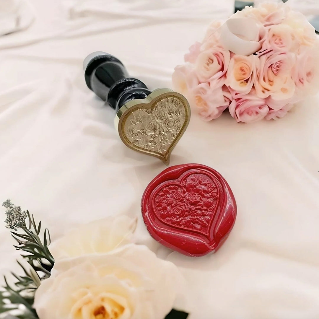 A shaped 3D relief wax seal from AMZ Deco.-1