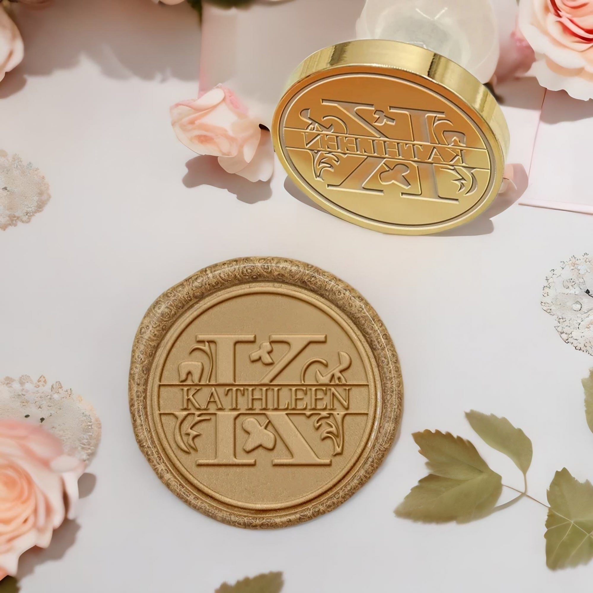 Custom Capital Letter Name Wax Seal Stamp - Letter K-3