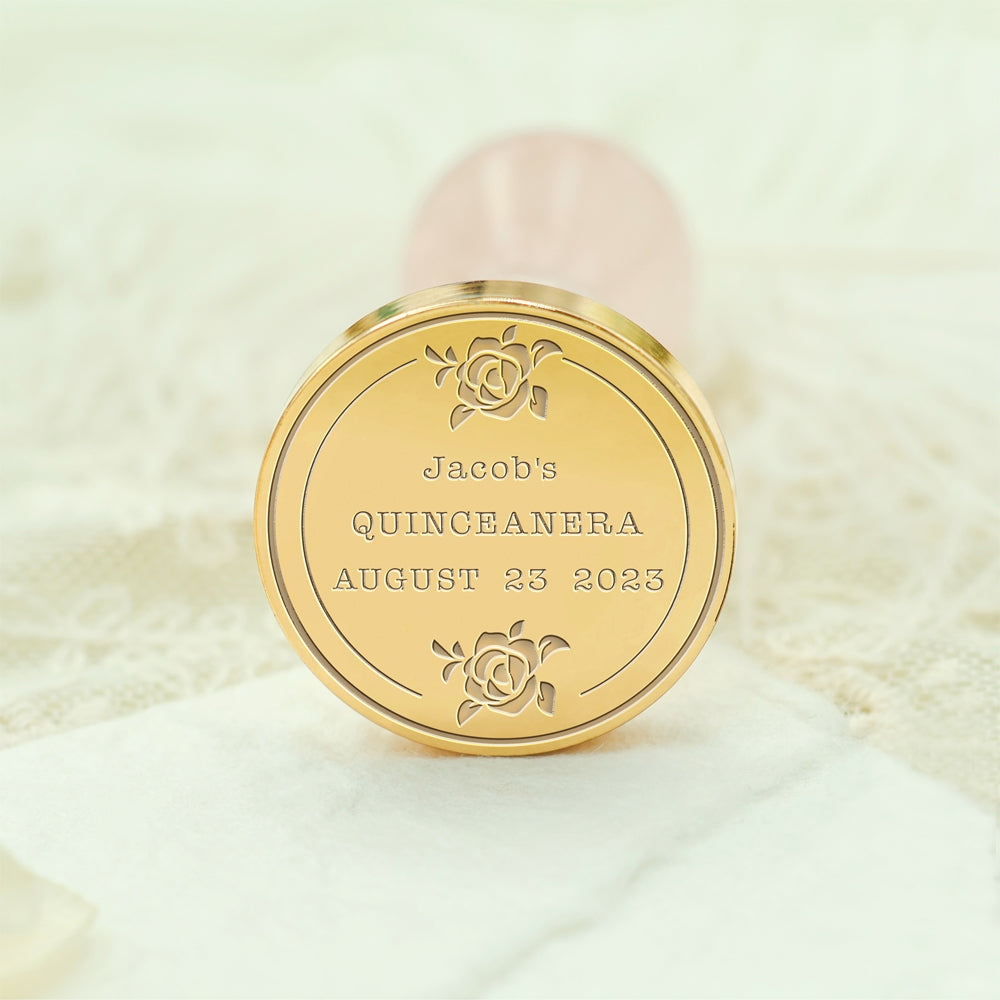 Birthday Bliss Custom Wax Seal Stamp - Style 4 4-3