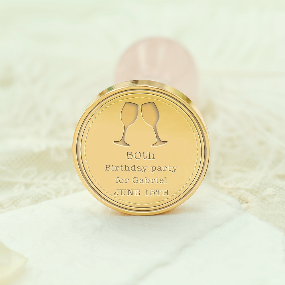Birthday Bliss Custom Wax Seal Stamp - Style 9 9-3