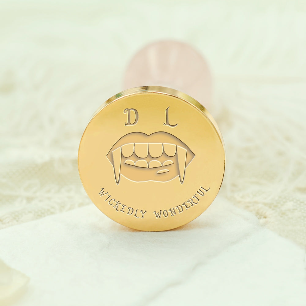 Custom Bloodthirsty Mouth Halloween Name Wax Seal Stamp