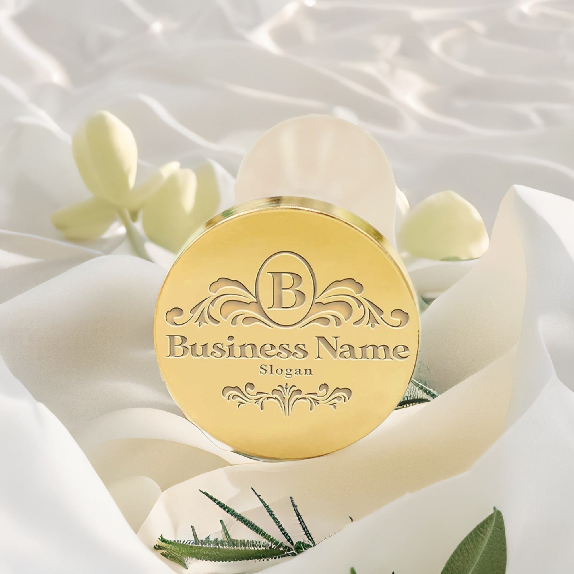 Custom Crest Wax Seal Stamps with Family, Business Logos - No.14