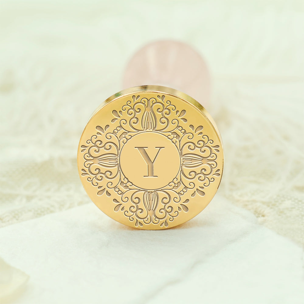 Custom Single Letter Wax Seal Stamp - Style 13 13-3