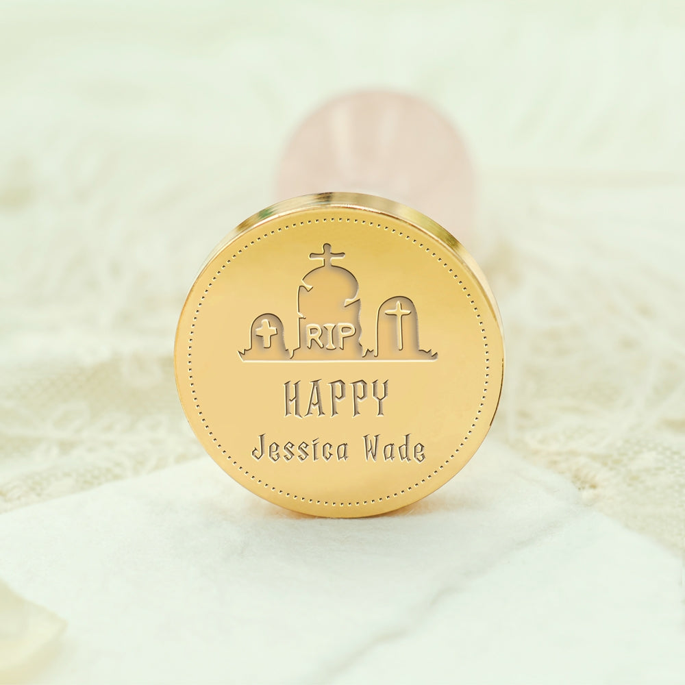 Custom Tombstone Halloween Name Wax Seal Stamp