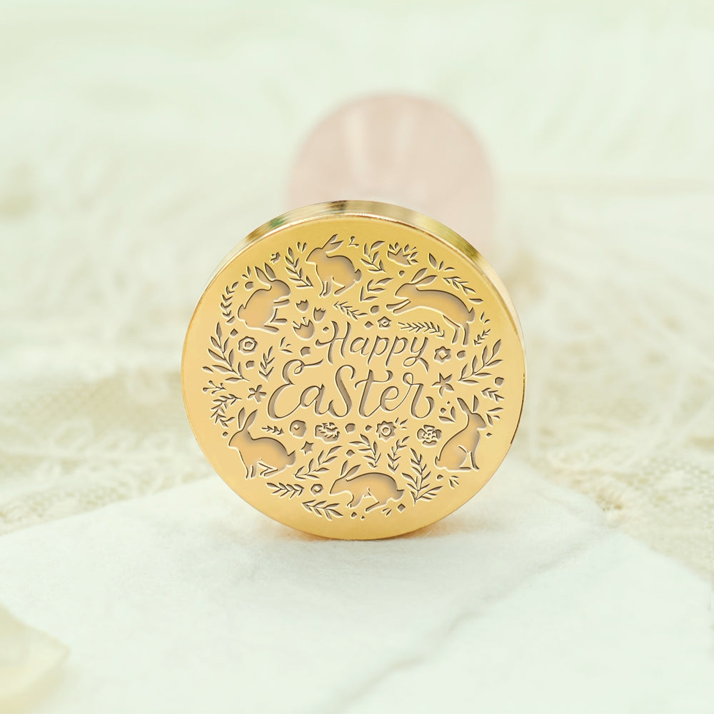 Rabbit on the Meadow Easter Wax Seal Stamp - AMZDeco1