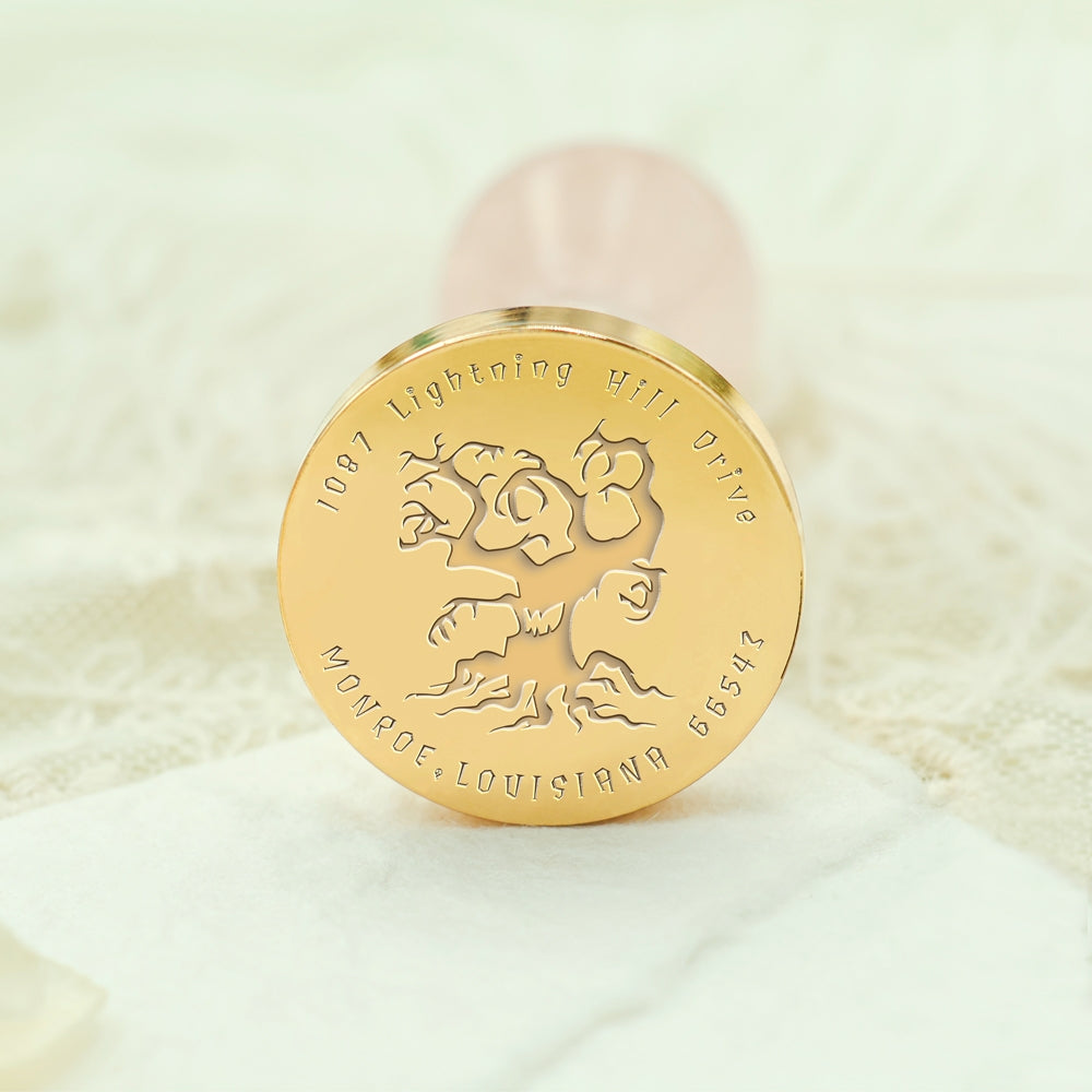 Halloween Custom Address Wax Seal Stamp - Style 9